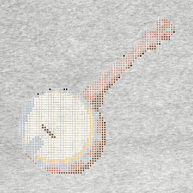 Emoji Pixel Art Banjo by Pixel4Art